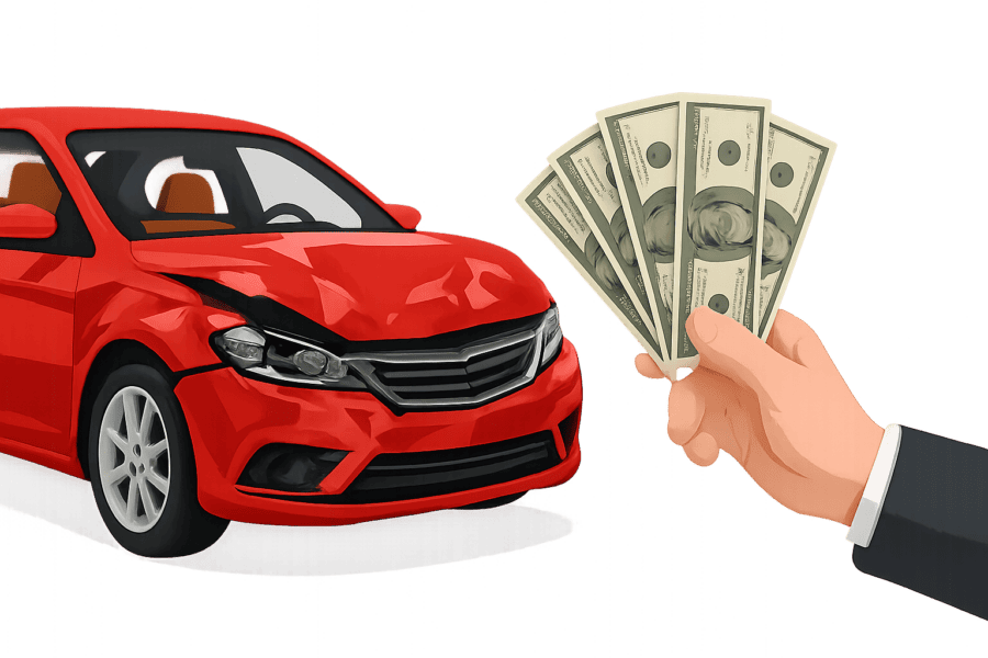 Как продать битый автомобиль