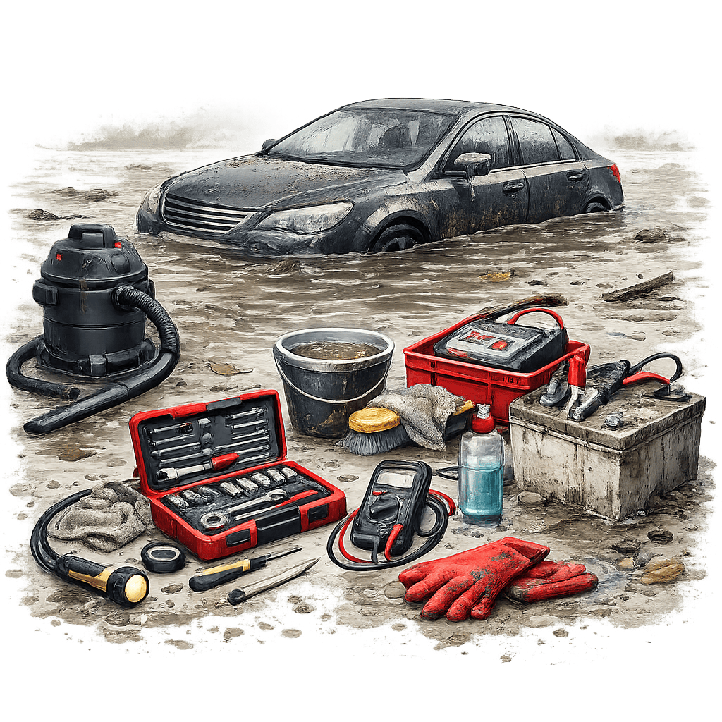 Что делать с утопленным автомобилем