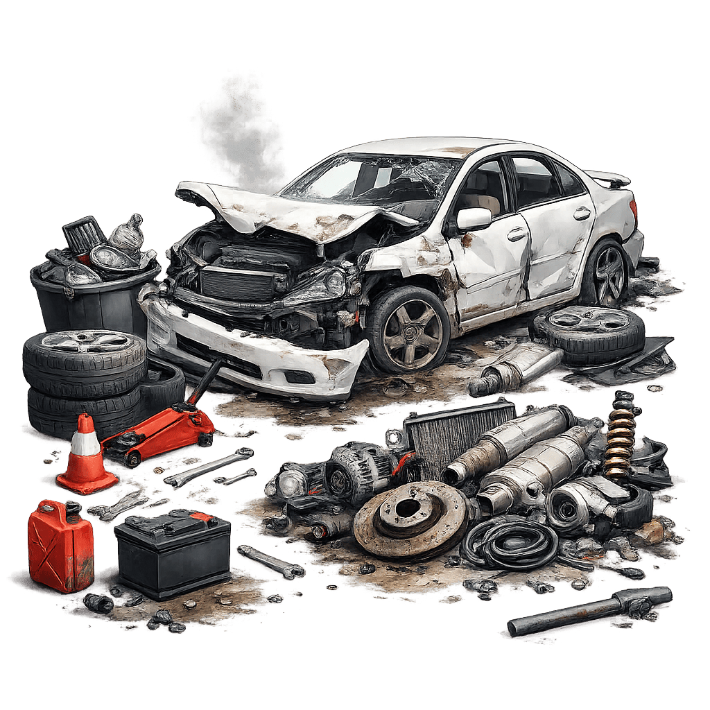 Что делать с автомобилем, который не подлежит восстановлению