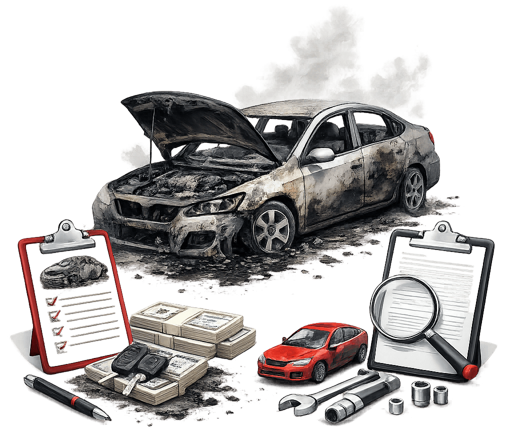 Как продать автомобиль после пожара: рекомендации и юридические аспекты