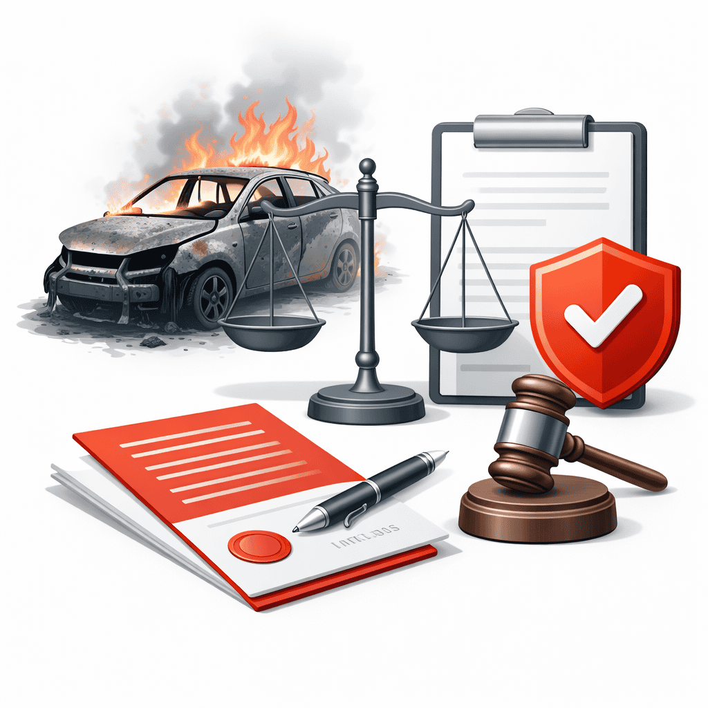 Юридические аспекты продажи автомобиля после пожара