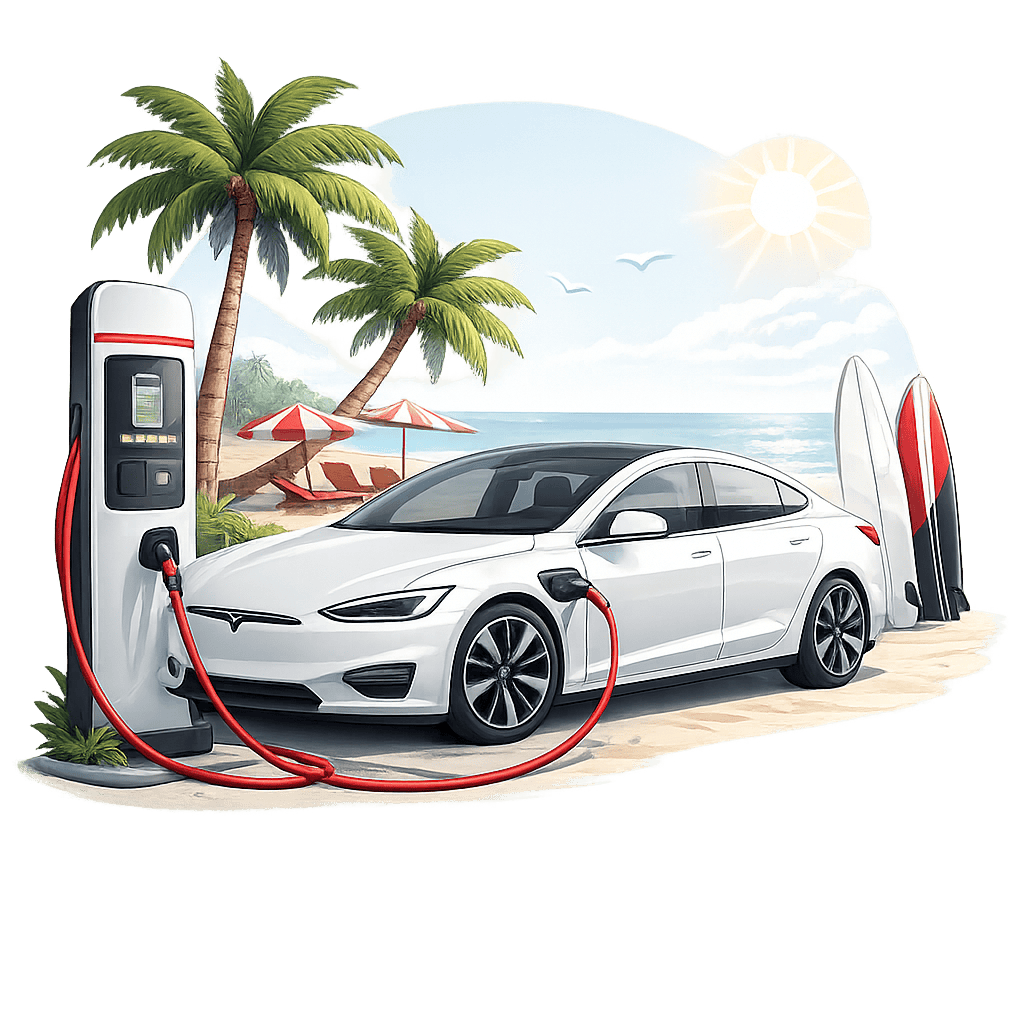 Летний спрос на электромобили