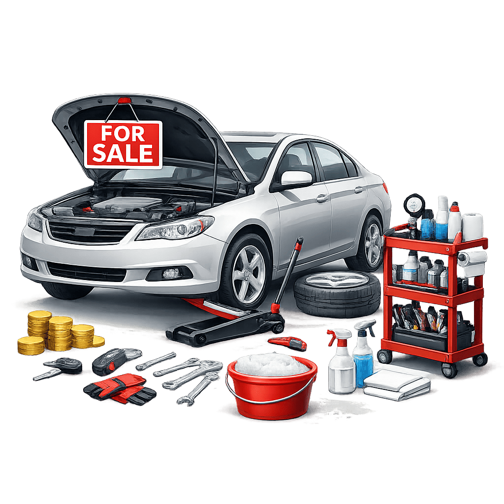 Базовая подготовка авто к продаже после долгого простоя