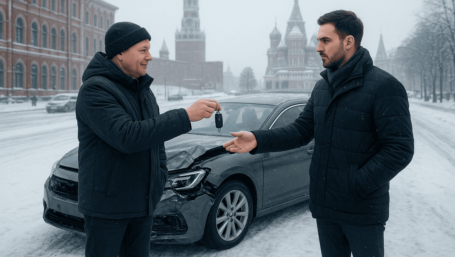 Выкуп битого автомобиля зимой Выкуп битого автомобиля зимой