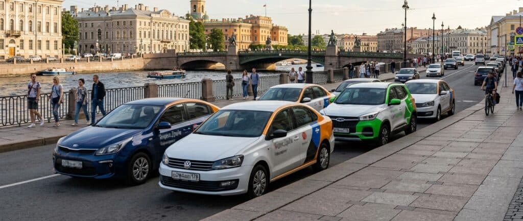 Каршеринг популярен в Петербурге