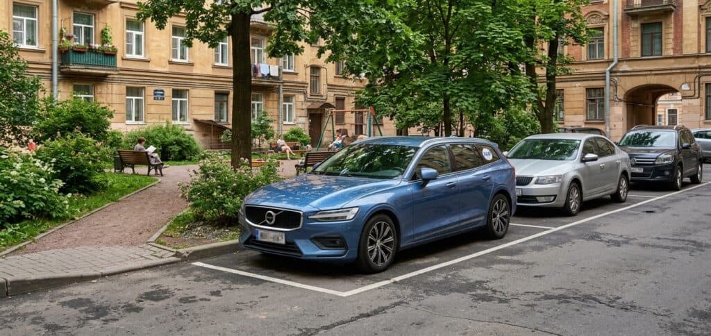В петербургских дворах можно встретить ухоженные авто с иностранными номерами В петербургских дворах можно встретить ухоженные авто с иностранными номерами